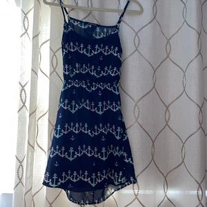 Navy blue anchor dress